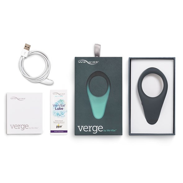 Кольцо эрекционное WE-VIBE Verge серый,силикон,11,4 см.