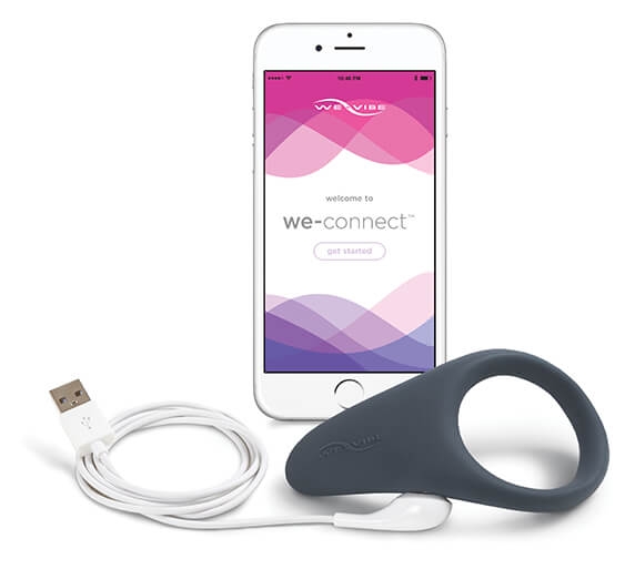 Кольцо эрекционное WE-VIBE Verge серый,силикон,11,4 см.