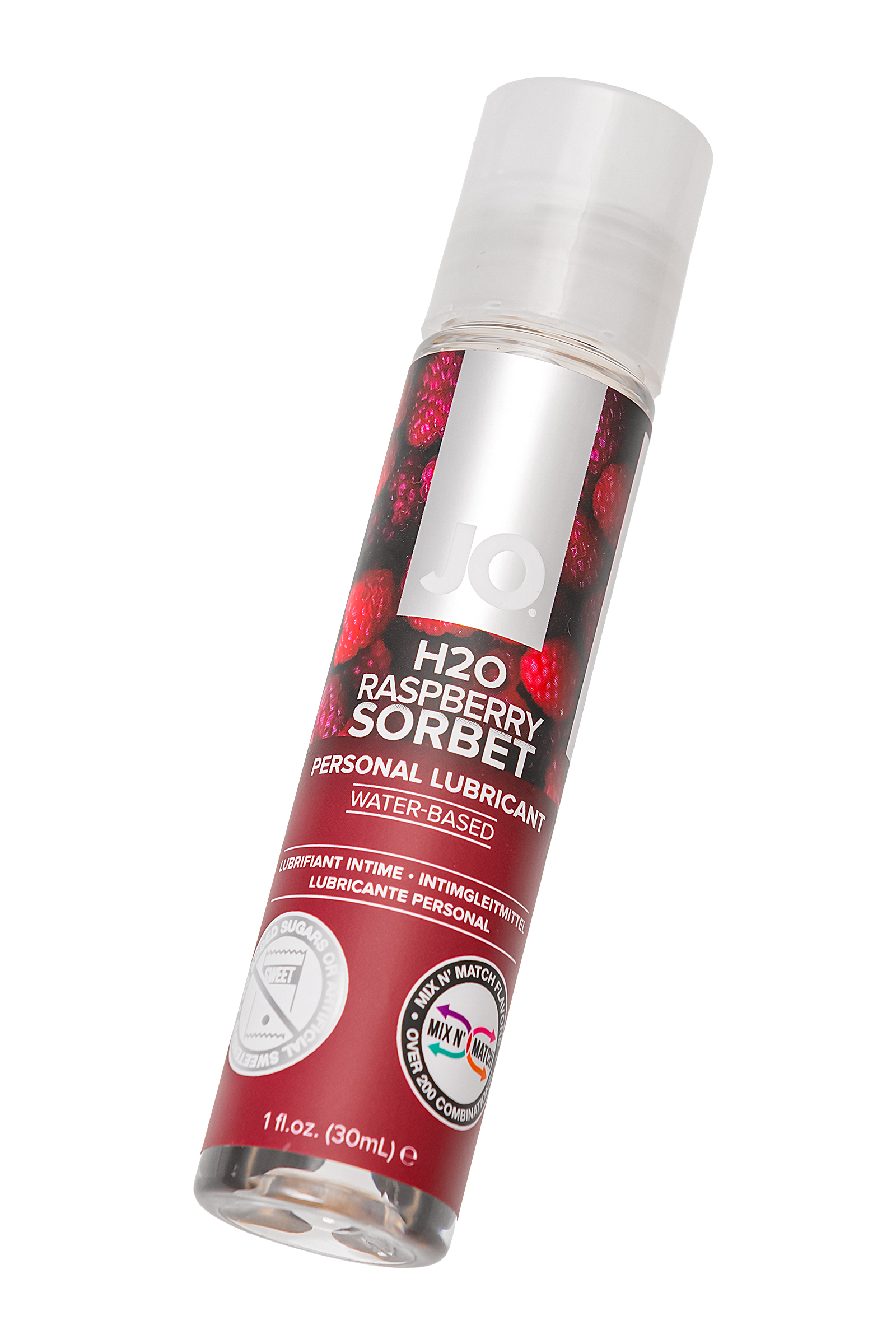Съедобный лубрикант со вкусом малины JO H2O Raspberry sorbet, 30 мл