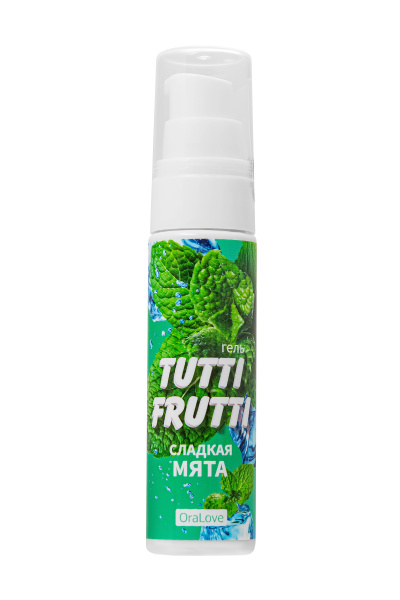 Гель съедобный  TUTTI-FRUTTI для орального секса со вкусом сладкой мяты 30г.