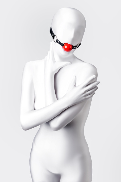 Кляп Anonymo.TPR, красный, 64 см
