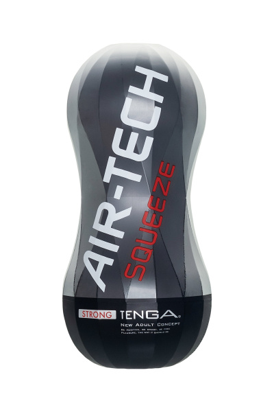 Мастурбатор нереалистичный Tenga Air-Tech Squeeze Strong, TPE, белый, 17 см
