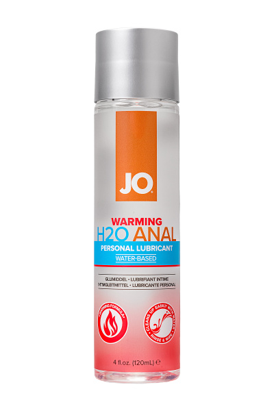 Анальный лубрикант на водной основе JO Anal H2O WARMING, разогревающий, 120 мл
