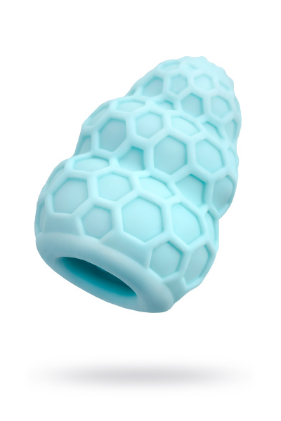 Мастурбатор TOYFA A-Toys Flaff, TPE, бирюзовый, 8см, Ø 2,9 см