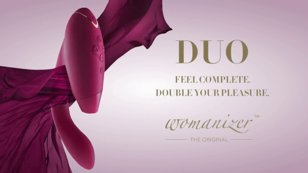 Бесконтактный клиторальный стимулятор Womanizer DUO,розовый