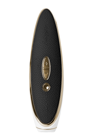 Вибратор Satisfyer Luxury Haute couture, с вакуум-волновым бесконтактным стимулятором, силикон, черный, 22см
