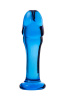 Анальная втулка Sexus Glass, стекло, синий, 13 см