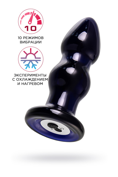 Вибровтулка Sexus Glass,стекло, 11 см