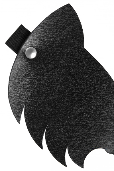 Маска Pecado BDSM, с ушками кошки закрытая, натуральная кожа, чёрная