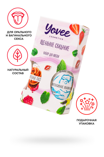 Набор гелей-смазок Yovee ""Набор для любви""«Интенсивное увлажнение»+ «Карамельные ласки»,2х100
