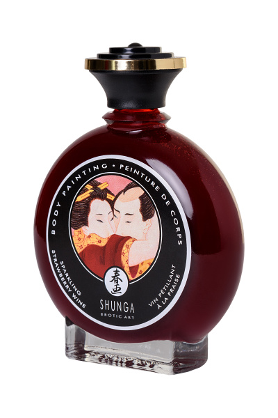 Крем-краска для тела декоративная  Shunga /шампанское и клубника/ 100 мл