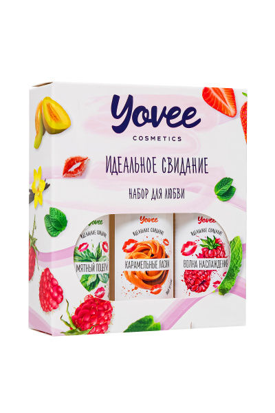Набор гелей-смазок Yovee для любви(Волна наслаждения+Мятный поцелуй+Карамельные ласки),3х50 мл