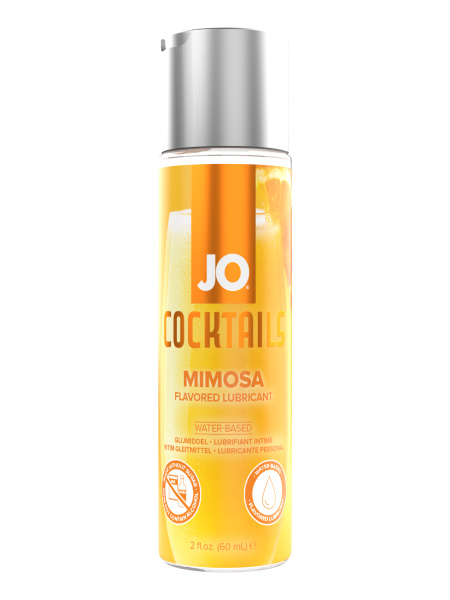 Съедобный лубрикант со вкусом коктейля «Мимоза» JO H2O MIMOSA, 60 мл
