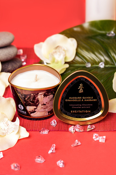 Массажная свеча Shunga, Пьянящий шоколад, 170 мл