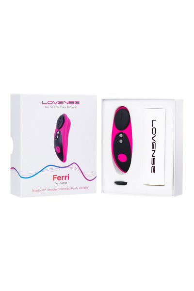 Вибростимулятор клитора в трусики Lovense  Ferri, силикон, розовый, 7,4 см