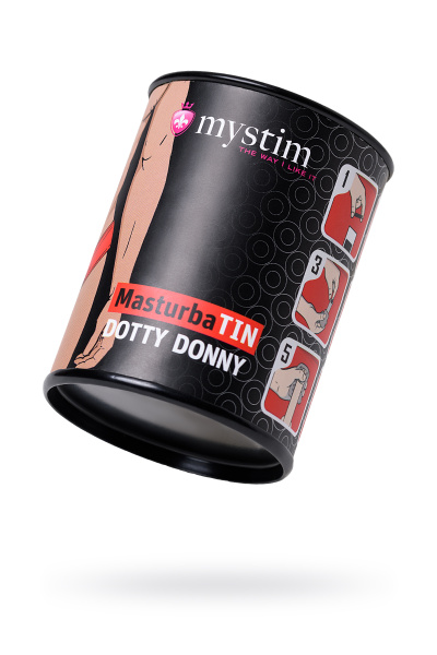 Мастурбатор Mystim Masturbatin Dotty Donny, белый, 4,5 см
