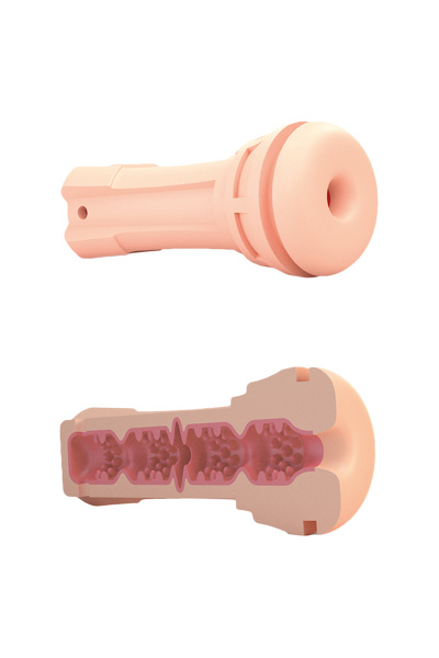 Мастурбатор Mystim On Push Me Donut, телесный, 21,5 см