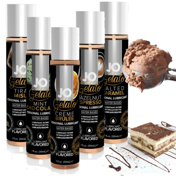 Съедобный лубрикант на водной основе JO Gelato Creme Brulee, со вкусом Крем Брюле, 30 мл