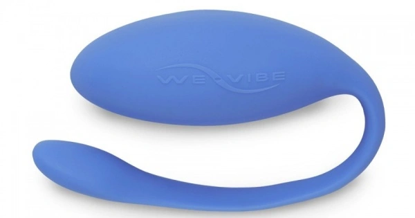Виброяйцо WE-VIBE Jive голубой,силикон,9 см.